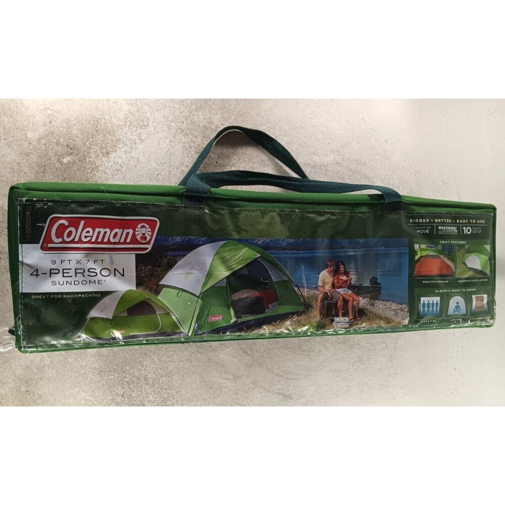 NEW Coleman 4-Person Sundome Tent 9 ft x 7 ft